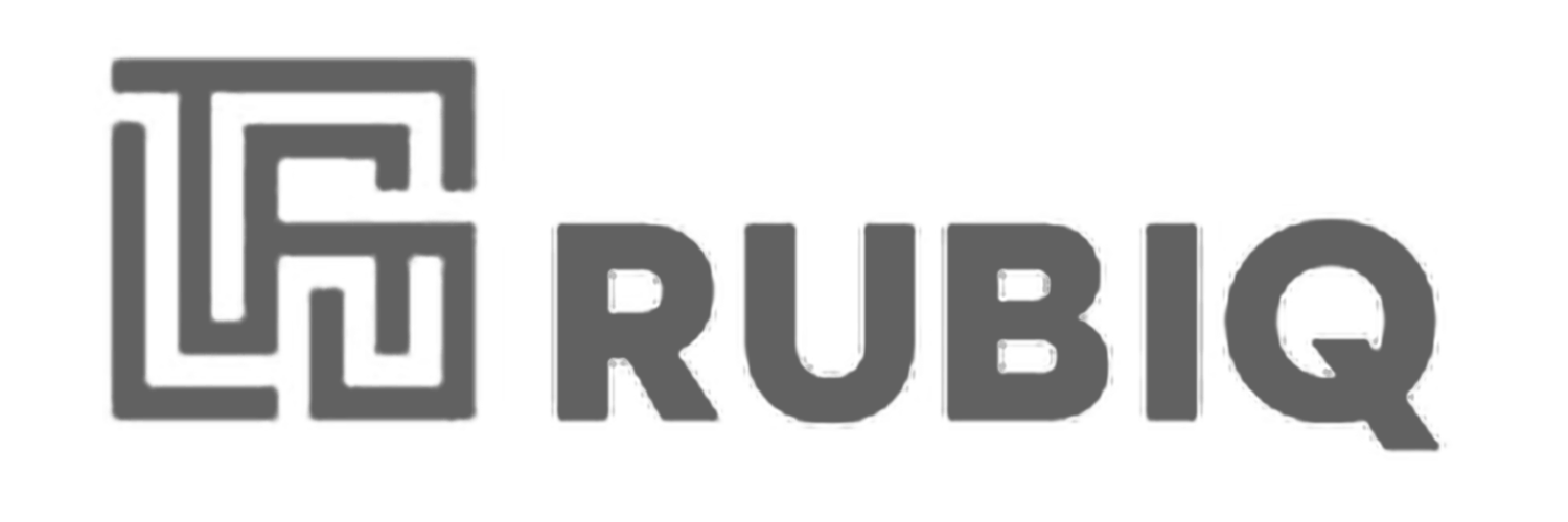 RubiQ Logo Greyscale
